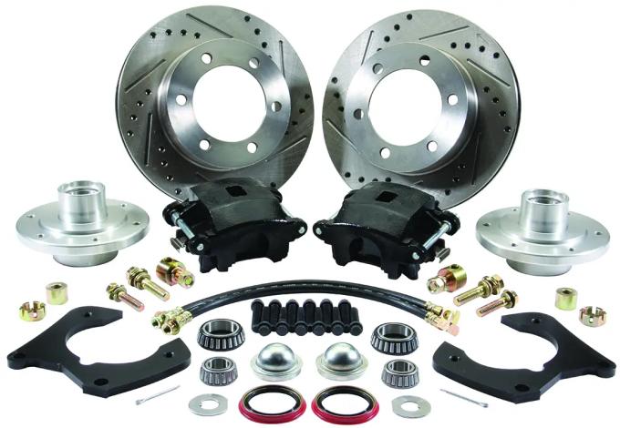 Classic Performance Mustang II Front Disc Kit w/Alumin Hubs for Stock/Drop Spindles 11.75" Rotors, 6x5.5 M2WBK-6