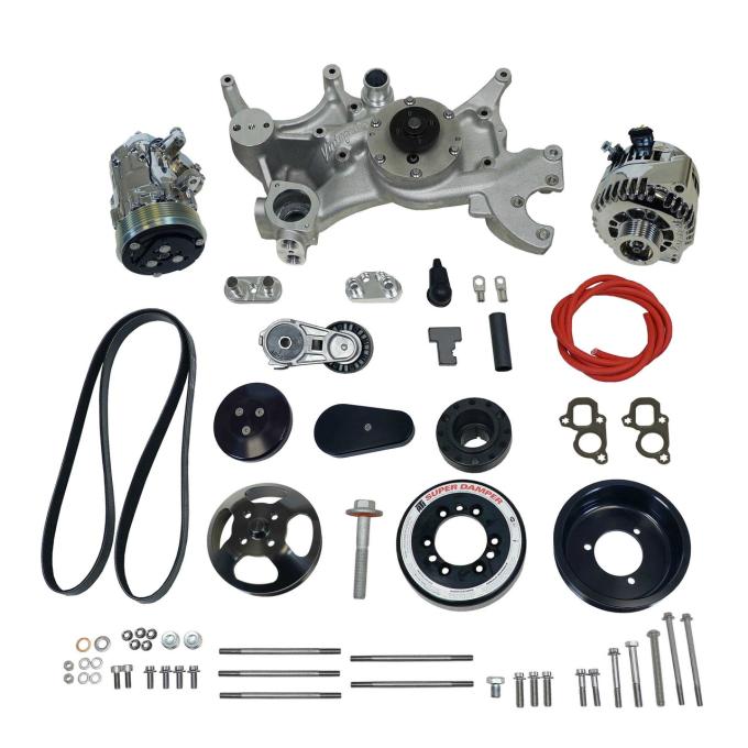 Vintage Air Front Runner™ Drive System GM LT1 Wet-Sump Black/Chrome without Power Steering 175044