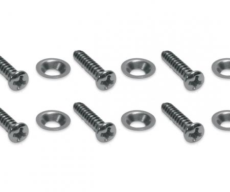 Corvette Console Side Panel Screws, 12 Piece Set, 1977-1982