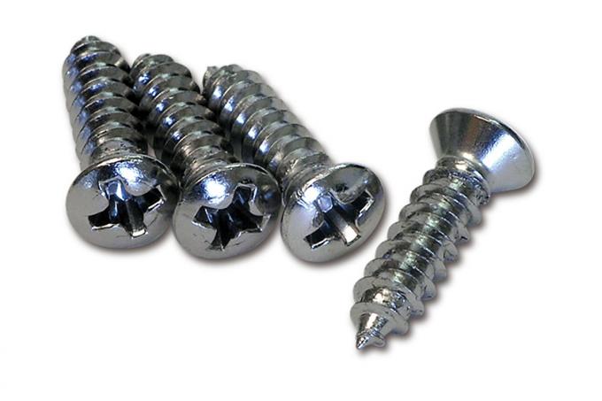 Corvette Parking Brake Console Screws, 4 Piece Set, 1967-1976