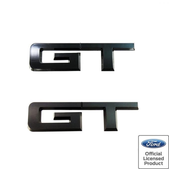 Mustang Rear GT Emblem, Matte Black, 2015-2020
