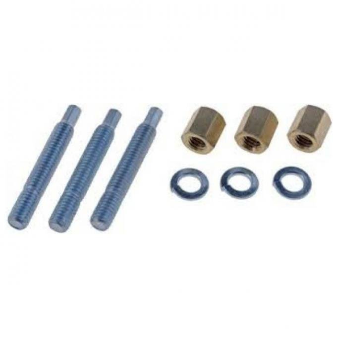 Exhaust Flange Stud and Nut Set, 3/8"-16 x 2-1/2"