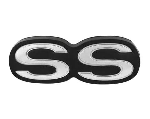AMD Rear Bumper Emblem, "SS", 71-72 Chevelle T-4755