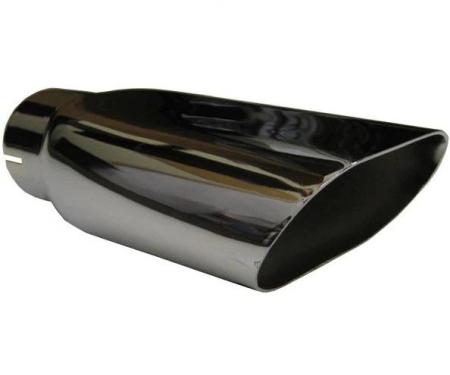 Chevelle Dual Exhaust Tip, Big Block, Chrome, 1969-1972