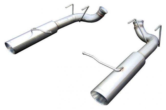 Pypes Pype Bomb Series Axle Back Exhaust System 11-14 Mustang V6 Split Rear Dual Exit 4 in Polished Tips Hardware Not Incl Polished 304 Stainless Steel Exhaust SFM79MS