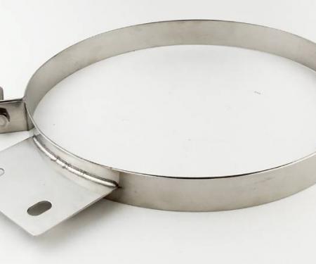 Pypes Diesel Stack Exhaust Clamp 7 in Polished 304 Stainless Steel Exhaust HSC007