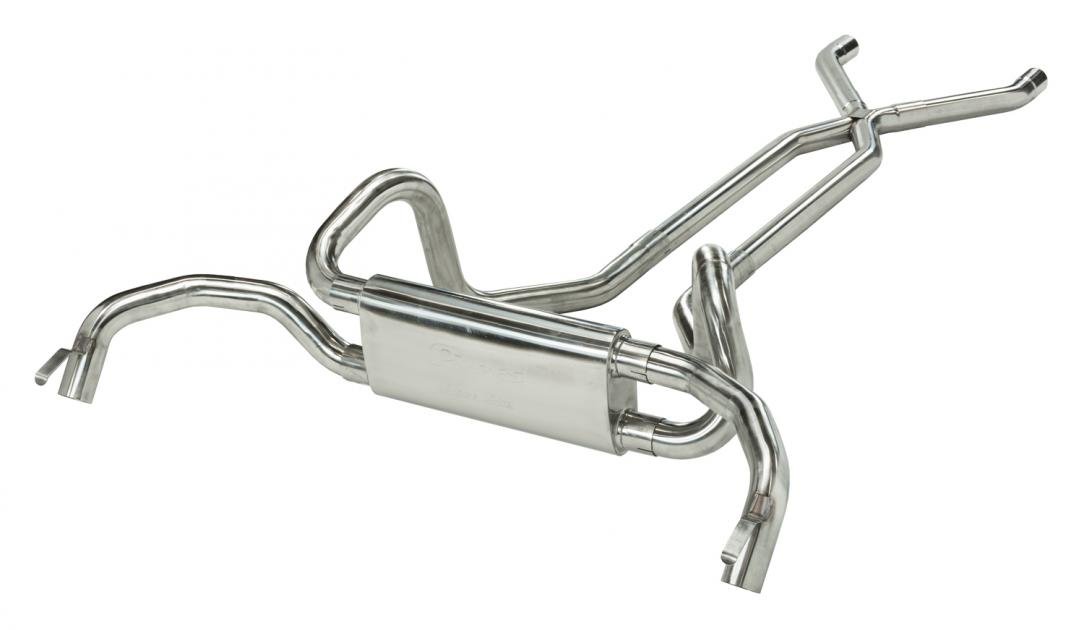 Pypes Crossflow System w/X-Pipe Exhaust System 67-74 Split Rear