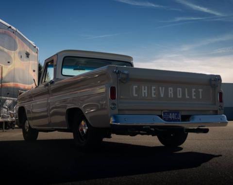 Pypes Crossmember Back W/ H-Pipe Exhaust System 63-66 GM Truck Split Rear Dual Exit 2.5 Inch Intermediate And Tailpipe Hardware Incl Violator Muffler Incl And Tip Not Incl Stainless Steel Exhaust SGT74V