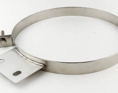 Pypes Diesel Stack Exhaust Clamp 6 in Polished 304 Stainless Steel Exhaust HSC006