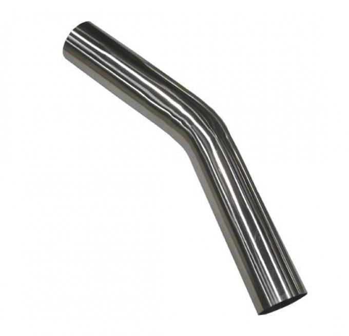 Pypes Mandrel Bend Pipe 2.5 in 45 Degree Hardware Not Incl Natural 304 Stainless Steel Exhaust PVM19S