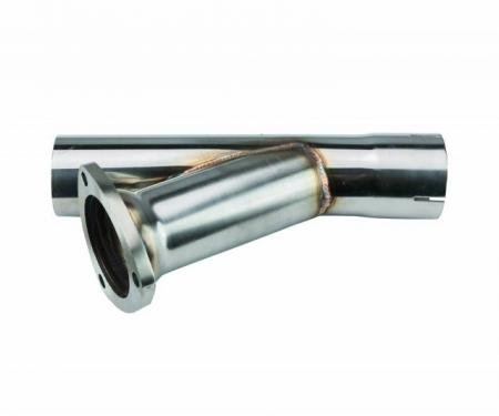 Pypes Y Exhaust Dump Cutout 2.5 in Hardware Not Incl Polished 304 Stainless Steel Exhaust YVX10S