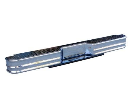 Dennis Carpenter Bumper Step - Chrome - Diamond Plate - 1967-96 Ford Truck, 1980-96 Ford Bronco C8TZ-17906-A