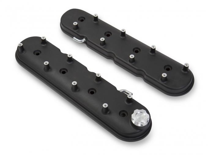 Holley LS Valve Covers, Satin Black Textured Finish 241-91