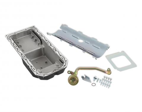 Holley Gen III Hemi Swap Oil Pan, Mid-Sump, Hellcat, Black 302-64BK