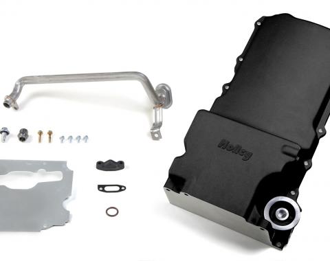 Holley GM LS Swap Oil Pan, Black 302-1BK