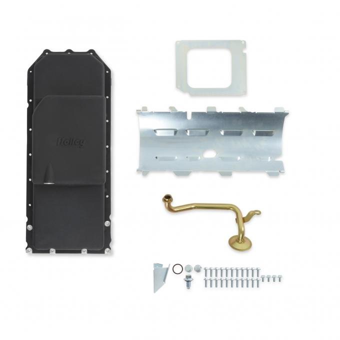 Holley Gen III Hemi Swap Oil Pan, Mid-Sump VVT, Black 302-61BK