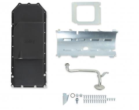 Holley Gen III Hemi Swap Oil Pan, Mid-Sump Non-VVT, Black 302-60BK