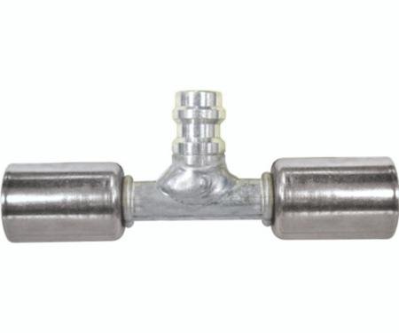 Vintage Air Beadlock O-Ring Fittings with 134a Service Ports NO 6 Hose Fitting - In-Line With Service Port 35825-VUG