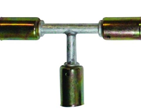 Vintage Air Beadlock Male T-Fitting NO 6 Reduced Barrier Hose 358281