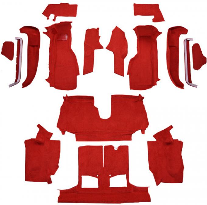 ACC 1992-1993 Chevrolet Corvette Convertible with 1 Door Latch Complete Cutpile Carpet