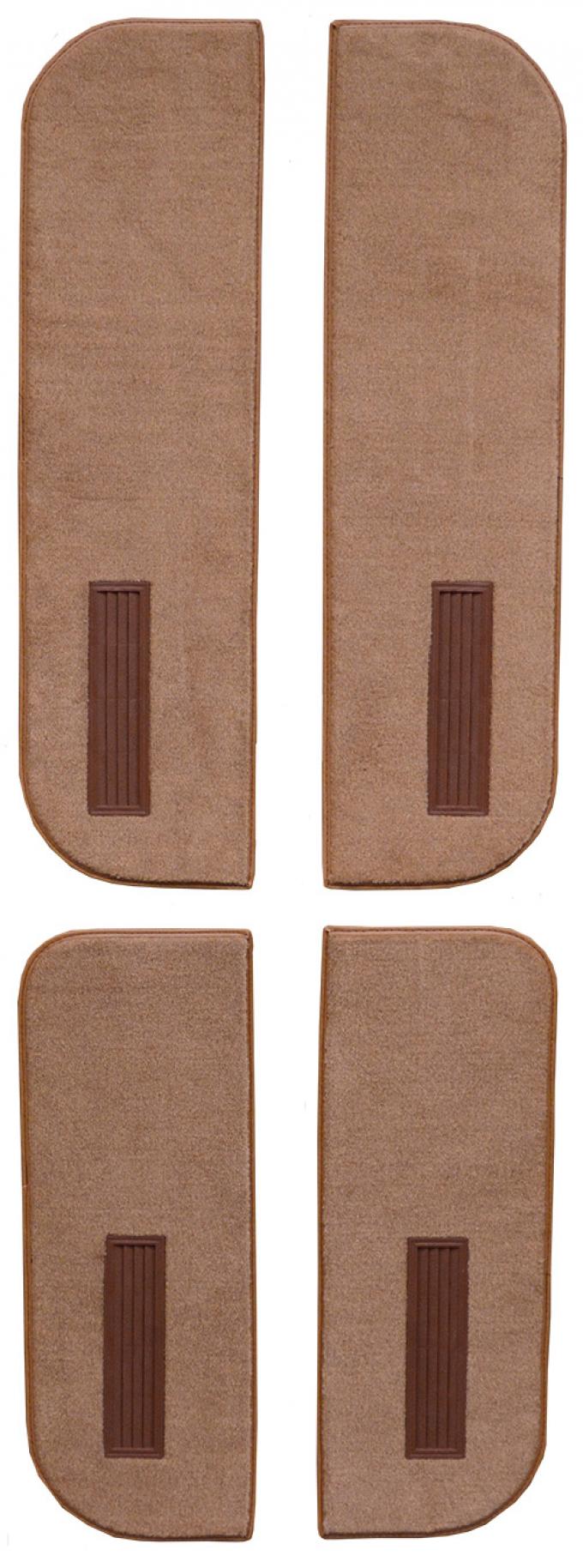 ACC 1989-1991 GMC R2500 Suburban Door Panel Inserts on Cardboard w/Vents 4pc Cutpile Carpet