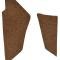 ACC 1992-1998 GMC K3500 Kick Panel Inserts without Cardboard Cutpile Carpet