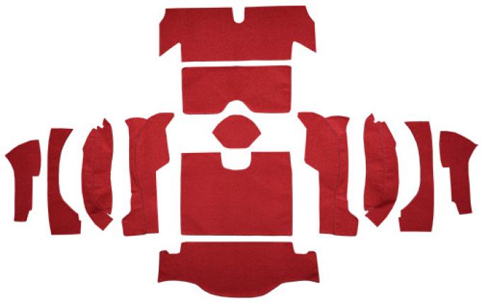 ACC 1963 Chevrolet Corvette Coupe Rear with 36 Gallon Tank No Pad Loop Carpet