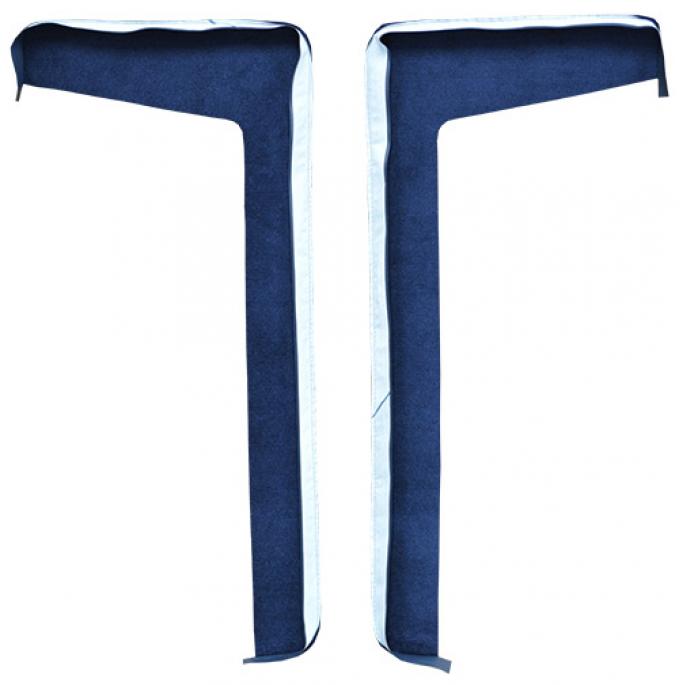 ACC 1967 Cadillac Eldorado Door Panel Inserts without Cardboard 2pc Loop Carpet