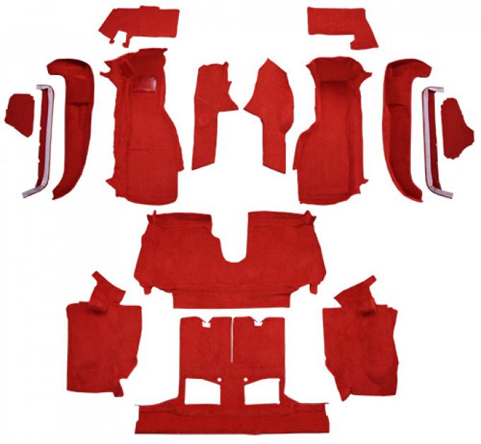 ACC 1990-1993 Chevrolet Corvette Convertible with 2 Door Latches Complete with Pad Cutpile Carpet