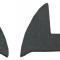 ACC 1975-1976 Dodge W100 Kick Panel Inserts with Cardboard Cutpile Carpet
