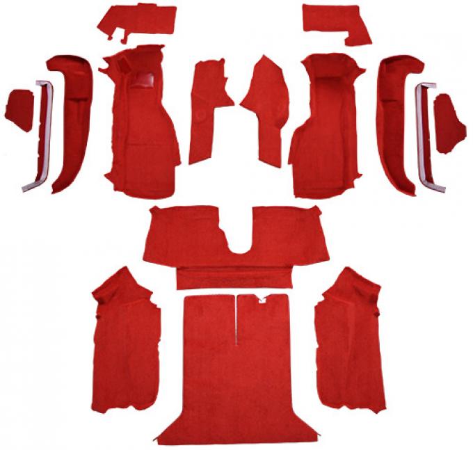 ACC 1992-1993 Chevrolet Corvette Coupe with 1 Door Latch Complete Cutpile Carpet