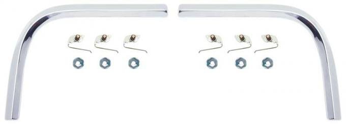 OER 1964 Impala SS, Bel Air, Inner Tail Cove Moldings, with Hardware, Pair 748832