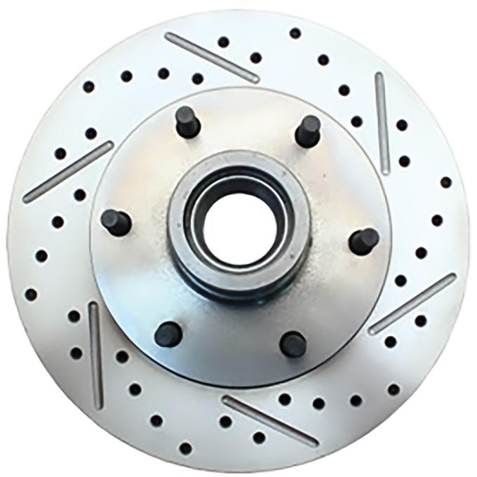 OER 1960-70 GM Truck, Front Brake 12" Rotor With 6 x 5.5 Bolt Pattern, Drilled and Slotted, LH PB1091L