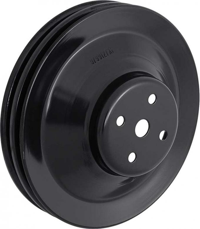 OER 1969-70 Firebird, Water Pump Pulley, V8, 2-Groove, Without AC, 8-1/8" dia, 350, 400, 455 A8600102