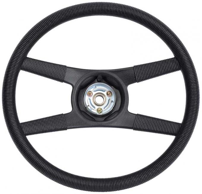 1978-81 Camaro Z 28, Steering Wheel, 4 Spoke, with Rope Wrapping Design