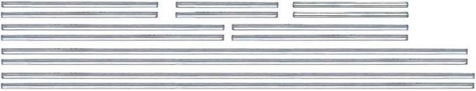 1968 Camaro, Door Panel Molding Set, Standard Interior, Convertible, 8 Piece Set