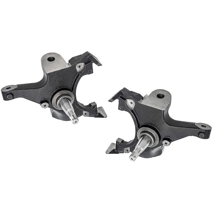 OER 1988-98 Chevy, GMC C1500 1/2 Ton, C2500 3/4 Ton GMT400 Pickup, 1992-99 Tahoe, Yukon, Suburban, Drop Spindle Set, 2 Inch Drop, for 2 Wheel Drive with F44 HD Chassis Only, 6 Lug Models Only 154932