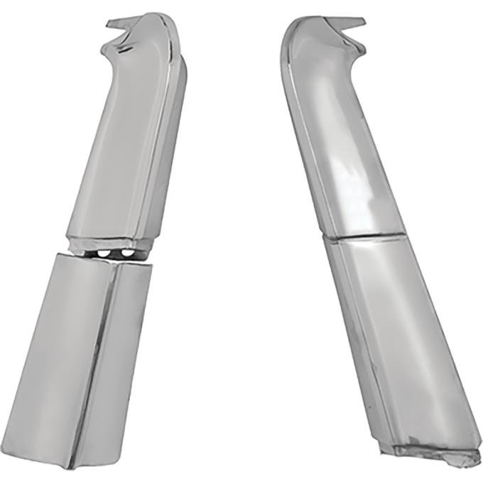 1957 Chevy Bel Air, 150, 210, Vertical Tail Fin Molding Set, 4 Piece Set