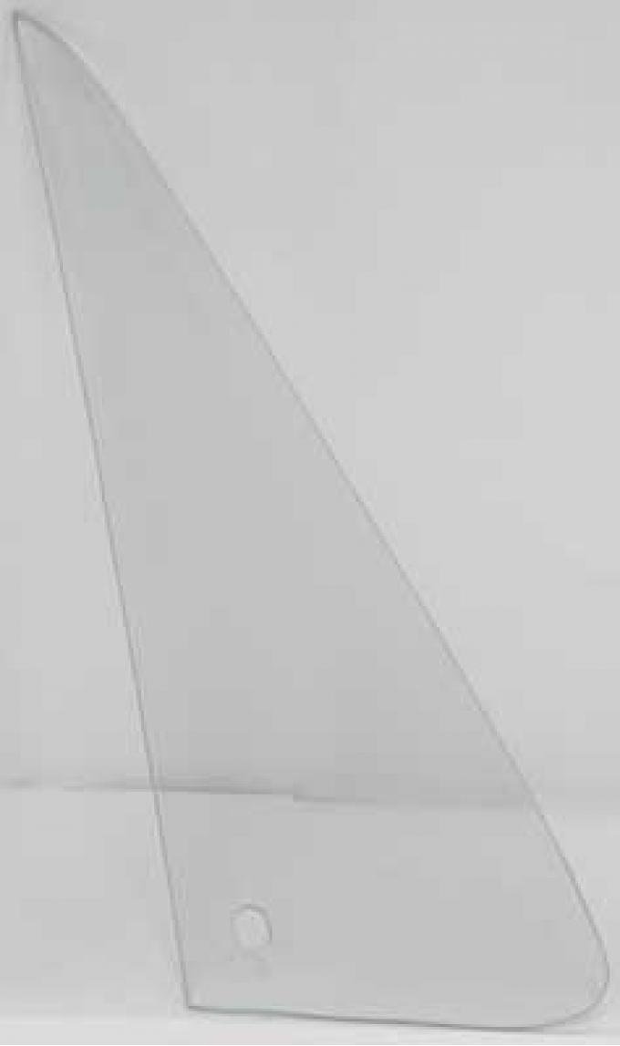 1980-91 Chevy, GMC Pickup, Blazer, Jimmy, Suburban, Tempered Door Vent Glass, 1 Hole, Clear Glass, LH Driver Side