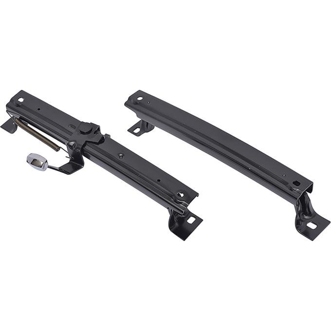 OER 1967-69 Camaro, Firebird, Bucket Seat Adjustment Tracks, LH Drivers Side, 2 Piece Set 14488