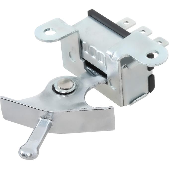 1967-68 Camaro, Firebird, Impala, Bel Air, Caprice, Heater & AC Control Fan Blower Switch, with AC