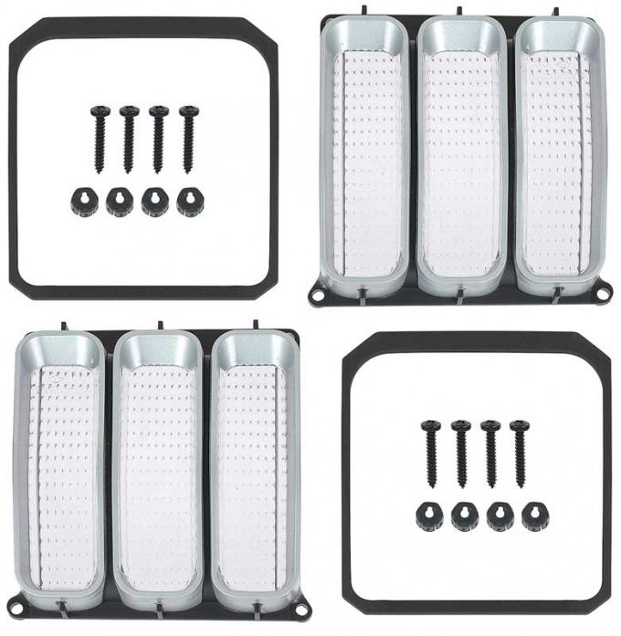 OER 1971-72 Plymouth Duster 340 Sharktooth Park Lamp Lens Set MA1181