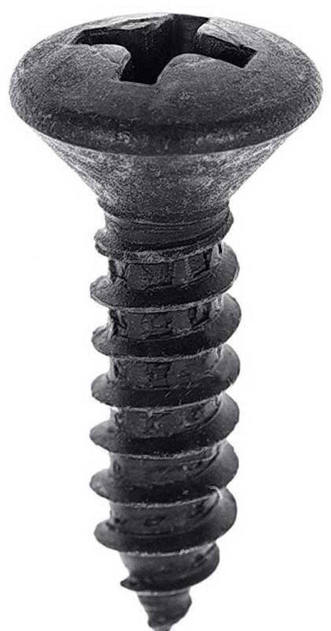 # 8 x 3/4" Oval Phillips Head Screw, Black Oxide, #8 Head