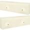 OER 1966-70 Charger, Coronet, GTX, Belvedere, Front Arm Rest Pad, 13" Long, Pair, White MD271