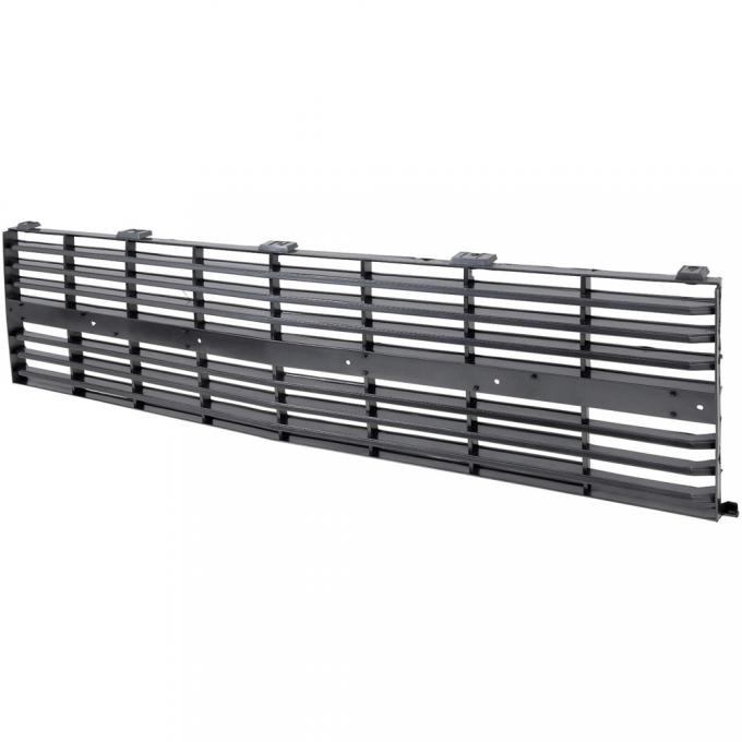 1983-84 Chevy Pickup, Blazer, Suburban, Front Grill Emblem Delete Panel, Dual Headlamps, Dark Gray