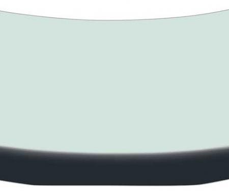 OER 1971-73 Mustang Fastback, Front Windshield Glass, Green Tint, with Blue/Green Band, 03100H