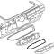 OER 1978-81 Chevy Camaro, Tail Lamp Housing To Body Gasket, Molded Rubber, LH Drivers Side 5969327
