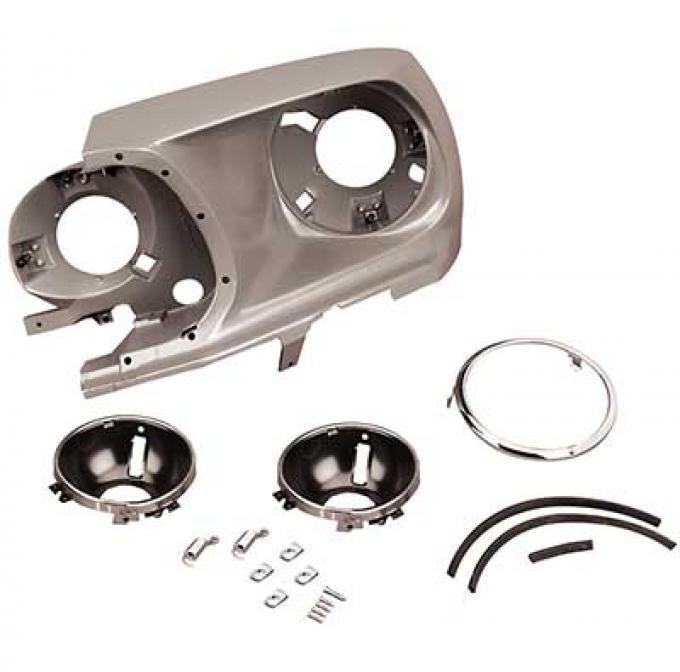 1969 Ford Mustang, Headlamp Assembly, With Hardware, RH