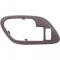 1995-2002 Chevy, GMC Pickup, SUV, Inner Door Handle Bezel, w/Power Door Lock Hole, Manual Window, Red, LH Drivers Door