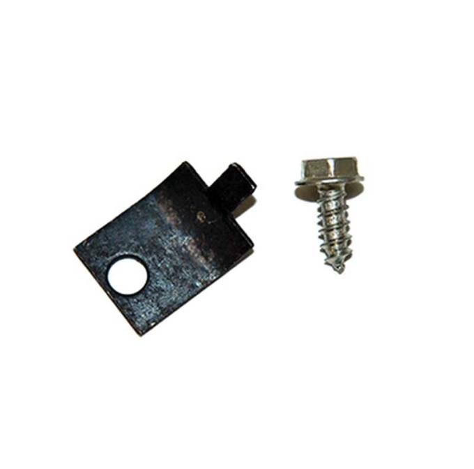 1964-68 Mustang, Heater Cable Clamp Bracket & Screw